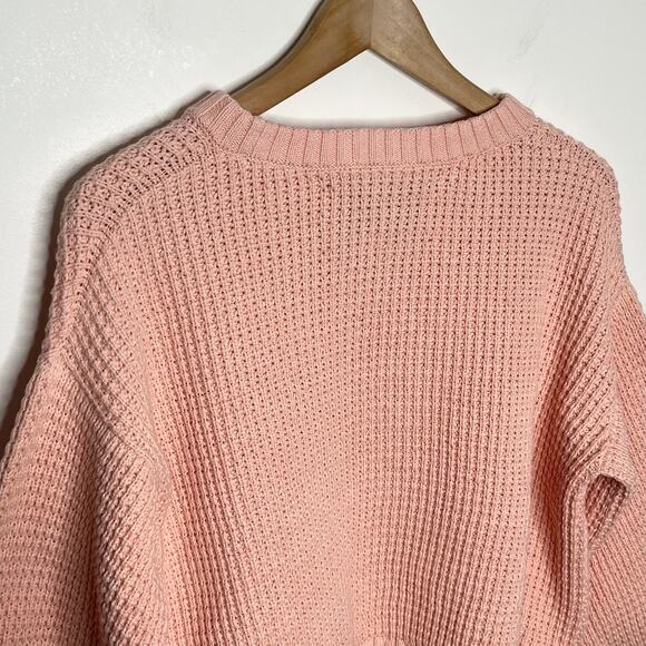 Heartworking Knitwear I Love Mr Mittens Womens Cropped Sweater XS/S Peach Cotton - Picture 6 of 7